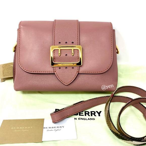 Burberry dusty pink soft grain buckle crossbody bag - Picture 8 of 16